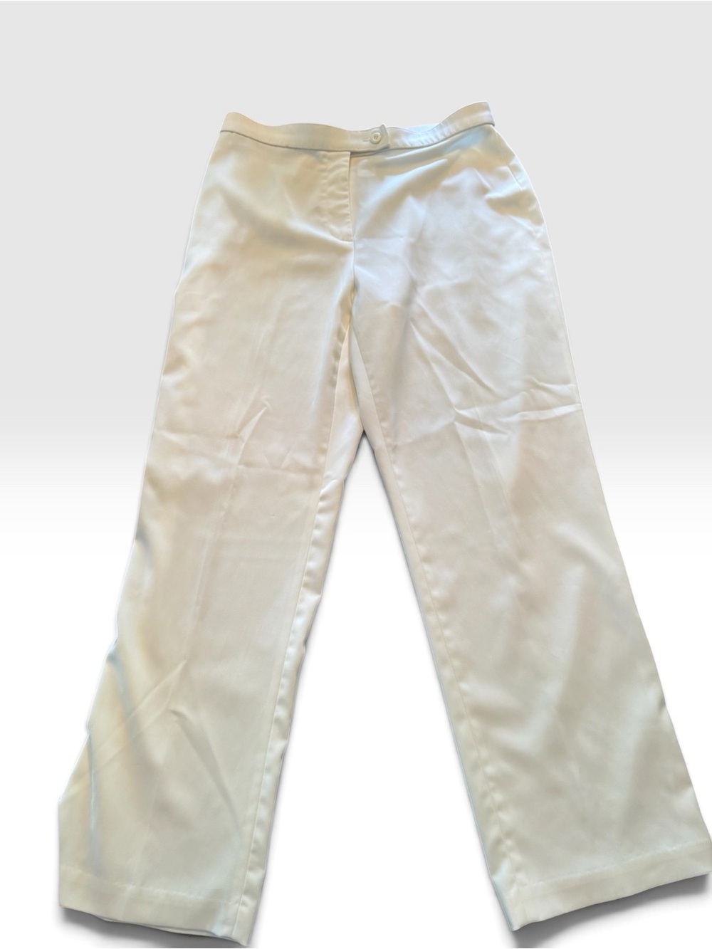 Coldwater Creek Cream Wide-Leg Trousers - Picture 2 of 7